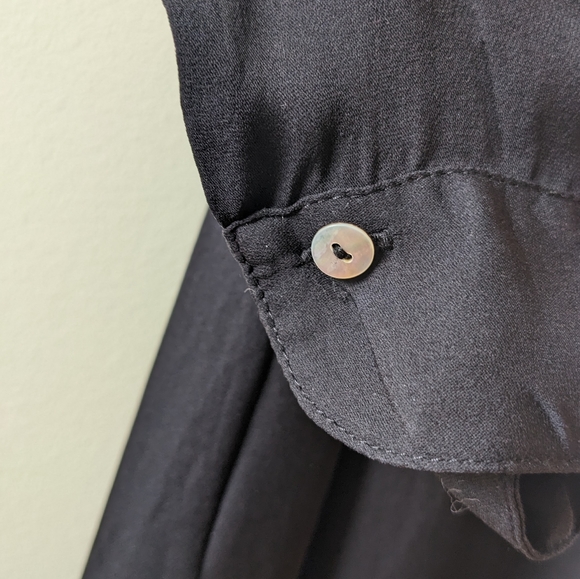 Nicole Bridger "I am Love" black sheer silk dress Size 6. New w/o tags. - Picture 5 of 7